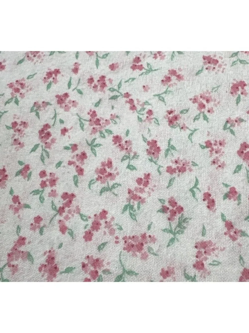 Pink Floral Flannel Fabric 1/2 yard x 44” Quilting Crafts